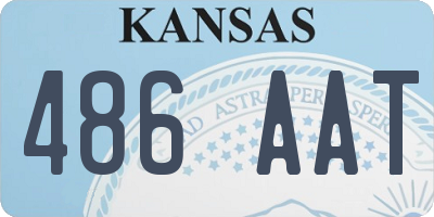 KS license plate 486AAT
