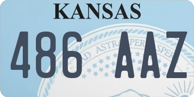 KS license plate 486AAZ