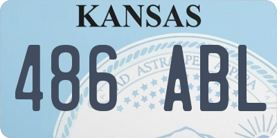 KS license plate 486ABL