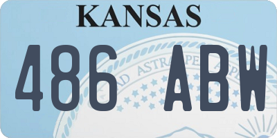 KS license plate 486ABW