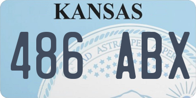 KS license plate 486ABX