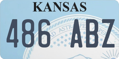 KS license plate 486ABZ