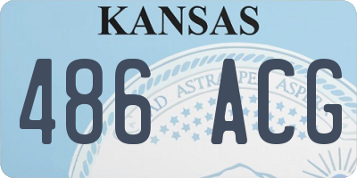 KS license plate 486ACG
