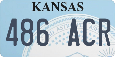 KS license plate 486ACR