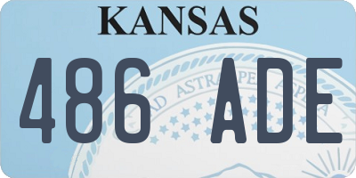KS license plate 486ADE