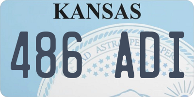 KS license plate 486ADI
