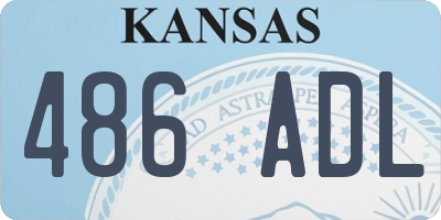 KS license plate 486ADL