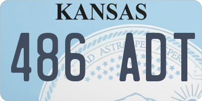 KS license plate 486ADT