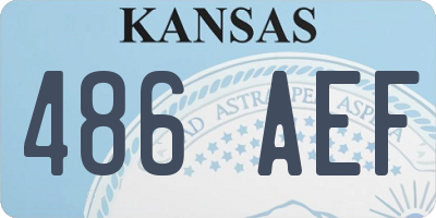 KS license plate 486AEF