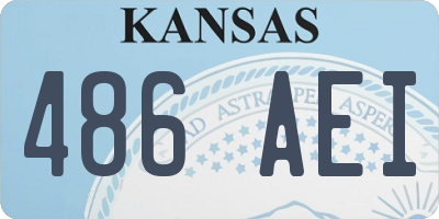 KS license plate 486AEI