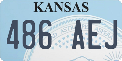 KS license plate 486AEJ