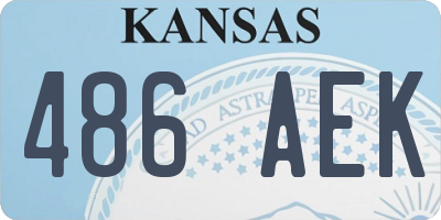 KS license plate 486AEK