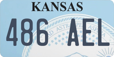 KS license plate 486AEL