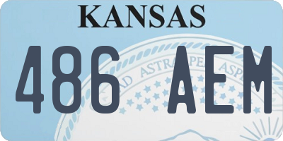 KS license plate 486AEM