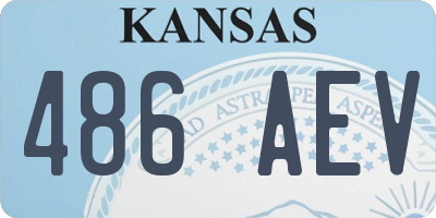 KS license plate 486AEV