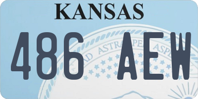KS license plate 486AEW