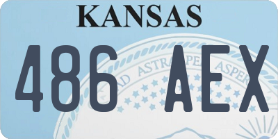 KS license plate 486AEX