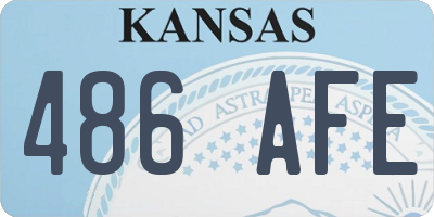 KS license plate 486AFE