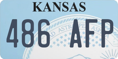 KS license plate 486AFP