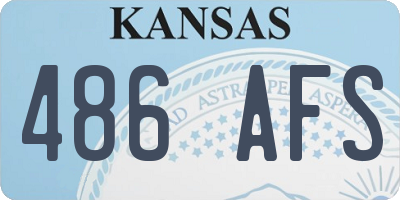 KS license plate 486AFS