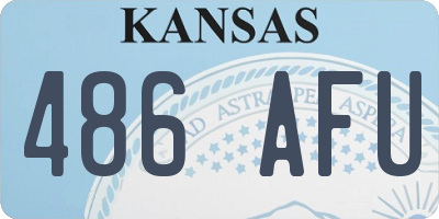KS license plate 486AFU