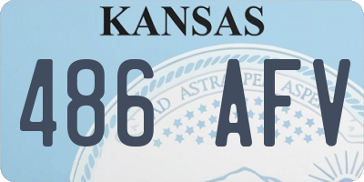 KS license plate 486AFV