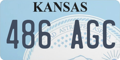 KS license plate 486AGC