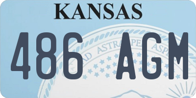 KS license plate 486AGM