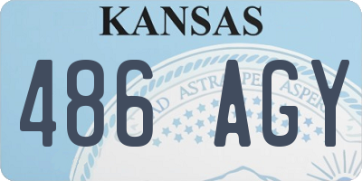 KS license plate 486AGY
