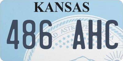 KS license plate 486AHC
