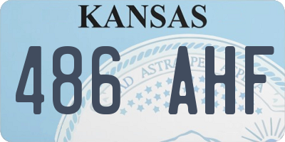 KS license plate 486AHF