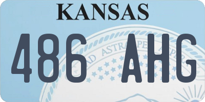 KS license plate 486AHG