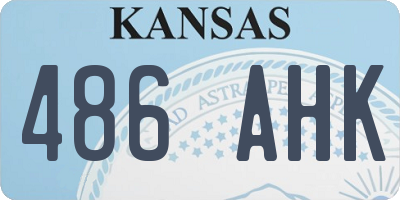 KS license plate 486AHK