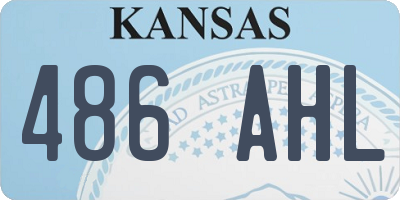 KS license plate 486AHL