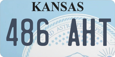 KS license plate 486AHT