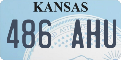 KS license plate 486AHU