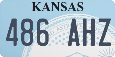 KS license plate 486AHZ