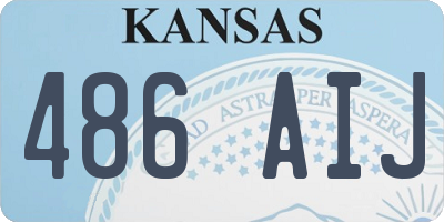 KS license plate 486AIJ