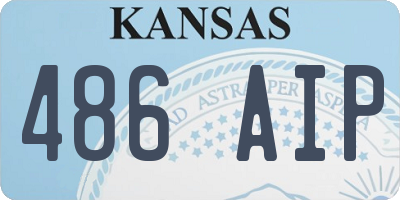 KS license plate 486AIP