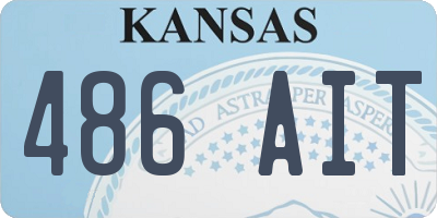 KS license plate 486AIT