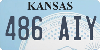 KS license plate 486AIY