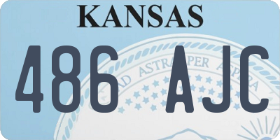 KS license plate 486AJC