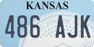 KS license plate 486AJK
