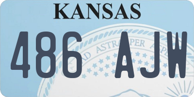 KS license plate 486AJW