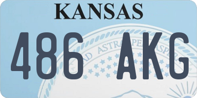 KS license plate 486AKG