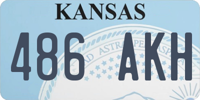 KS license plate 486AKH