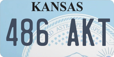 KS license plate 486AKT
