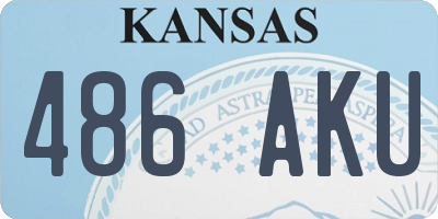KS license plate 486AKU
