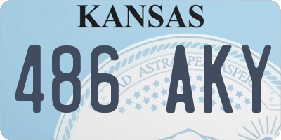 KS license plate 486AKY