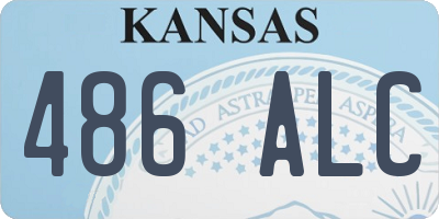 KS license plate 486ALC